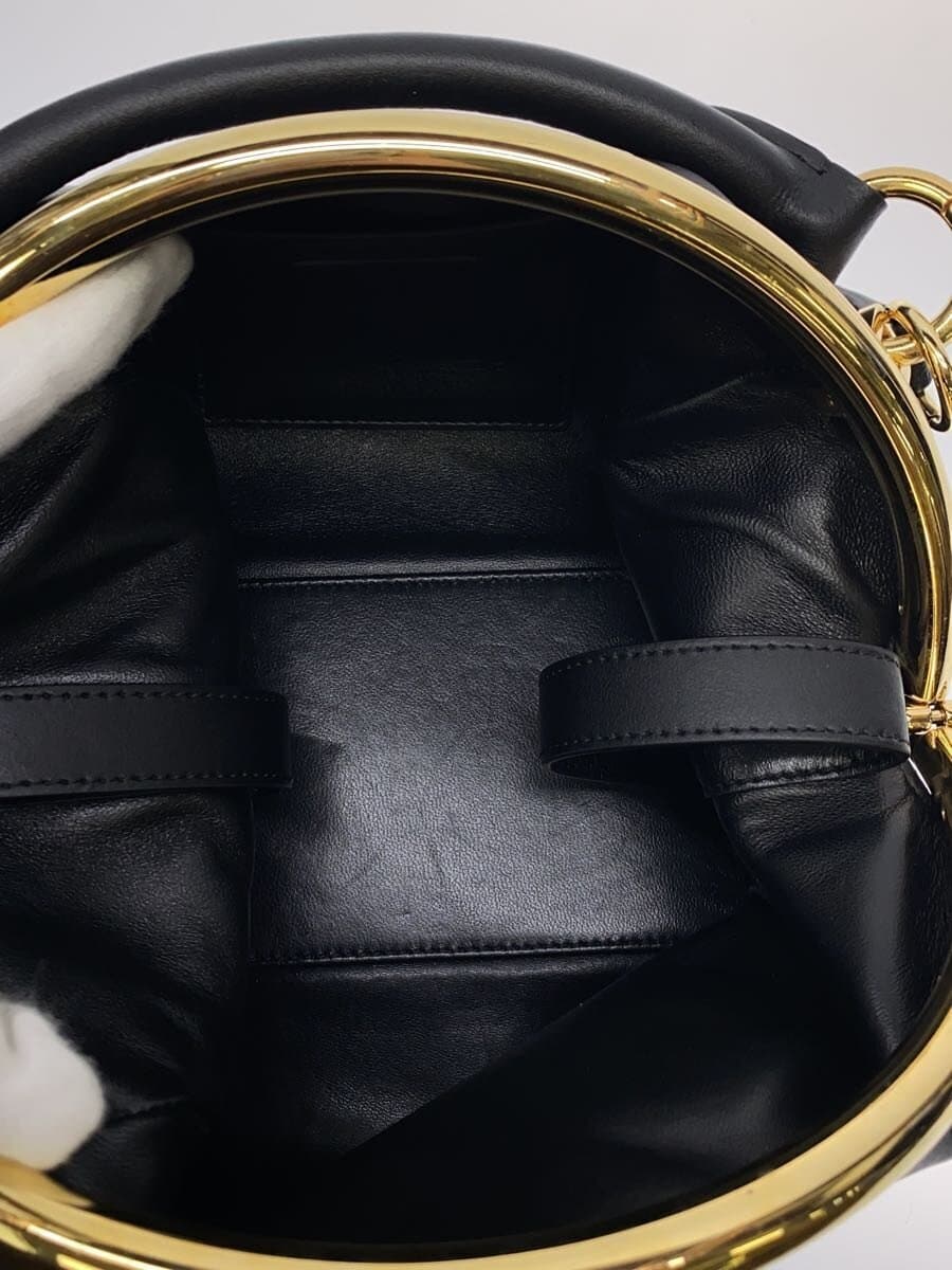 sacai SMALL PURSKET BAG Handbag Leather Black Shoulder Strap 6