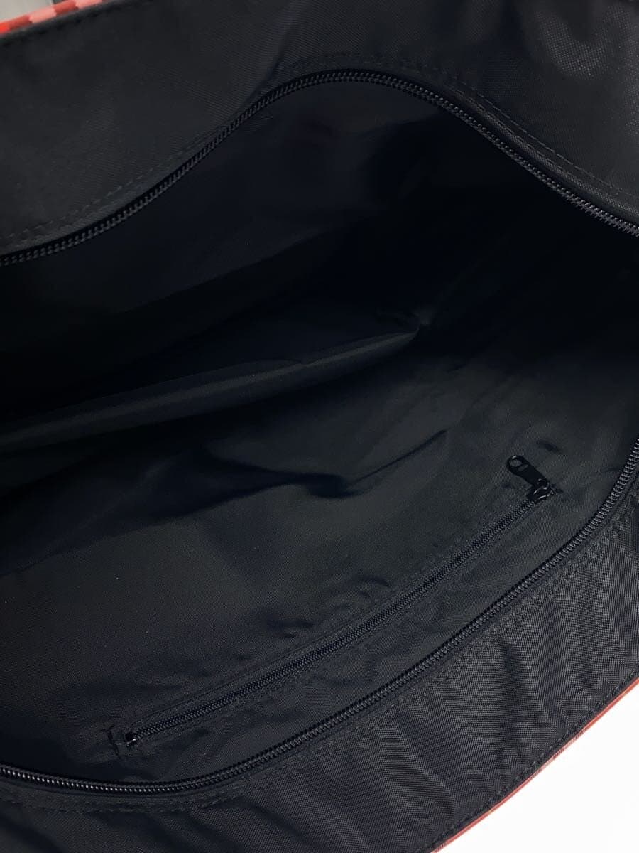 BURBERRY BLUE LABEL Tote Bag Nylon Red Check BT601-204 6