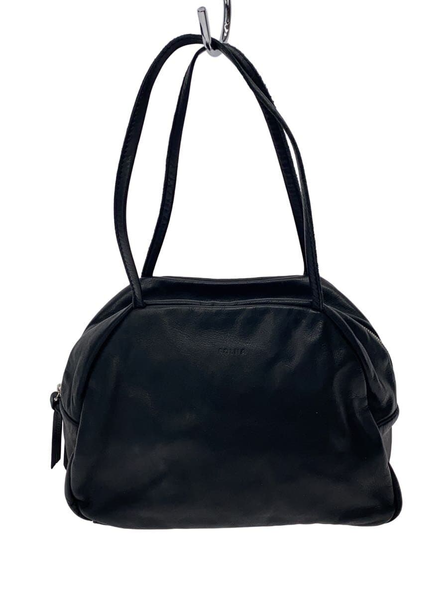 Folna Soft Leather Boston Bag Leather Black