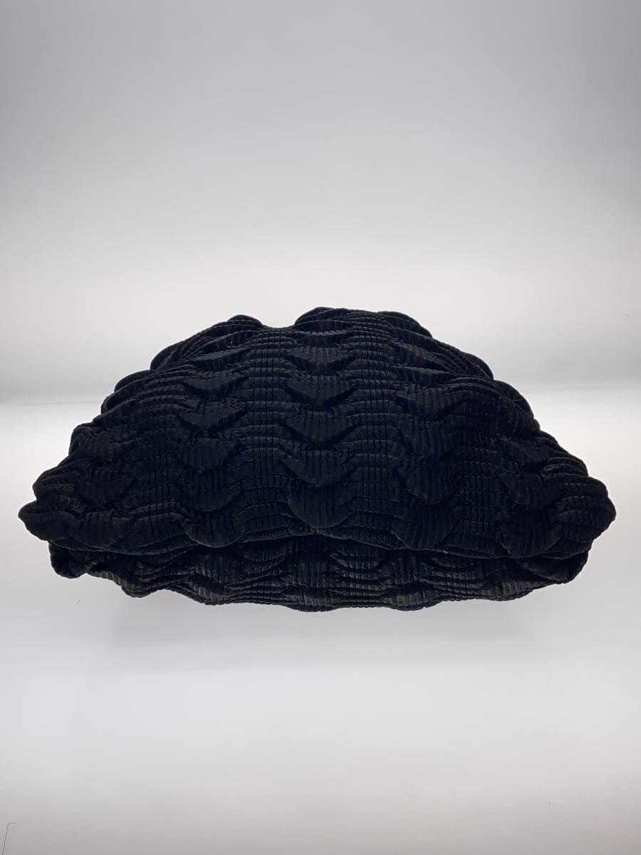 ADAM ET ROPE Texture Tuck Bag Tote Bag Black Solid 4