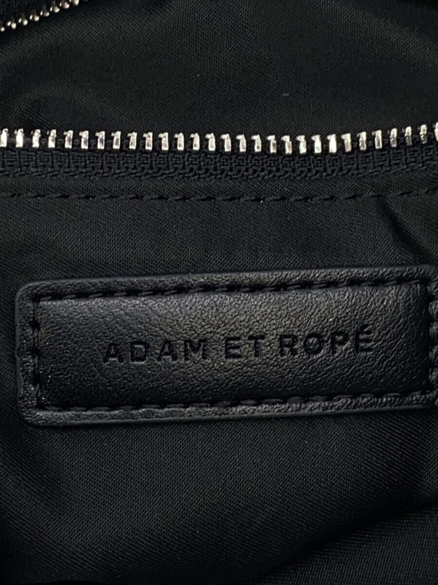 ADAM ET ROPE Texture Tuck Bag Tote Bag Black Solid 5