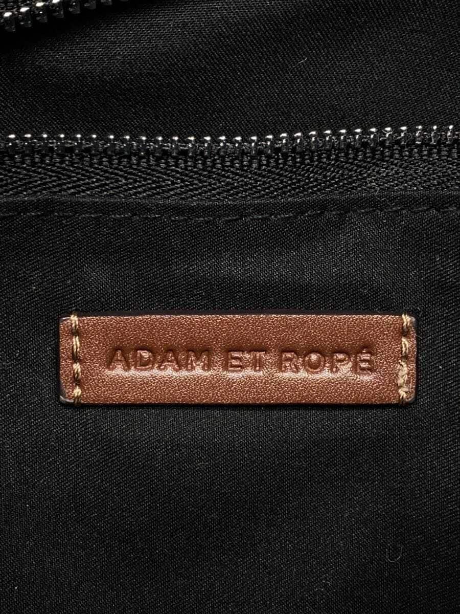 ADAM ET ROPE Artificial Leather Drawstring Bag Suede Brown 5