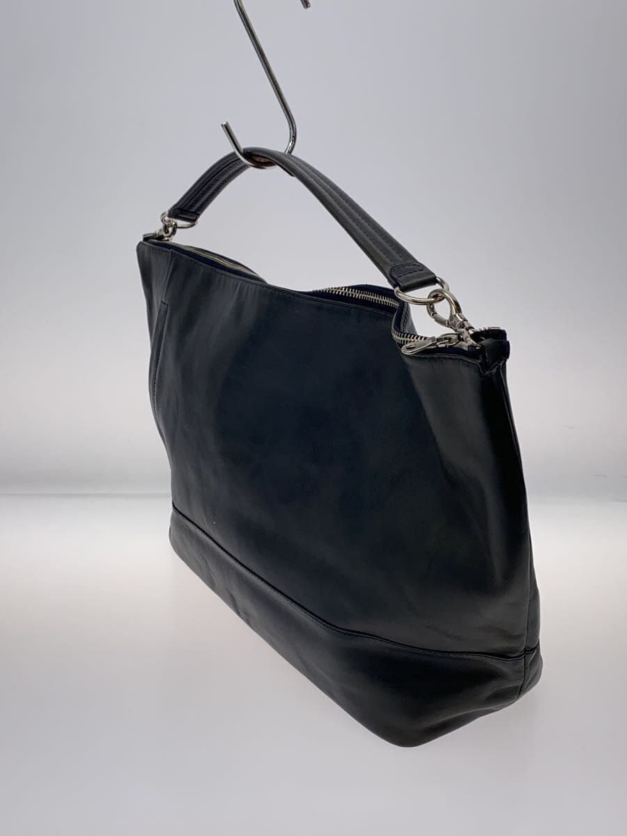 SHIPS Tote Bag Leather Black 2
