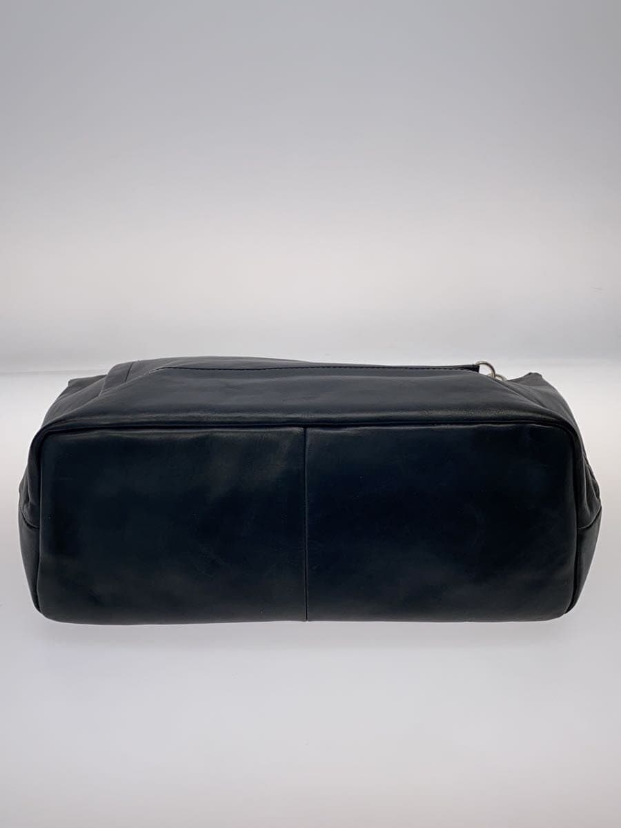 SHIPS Tote Bag Leather Black 4