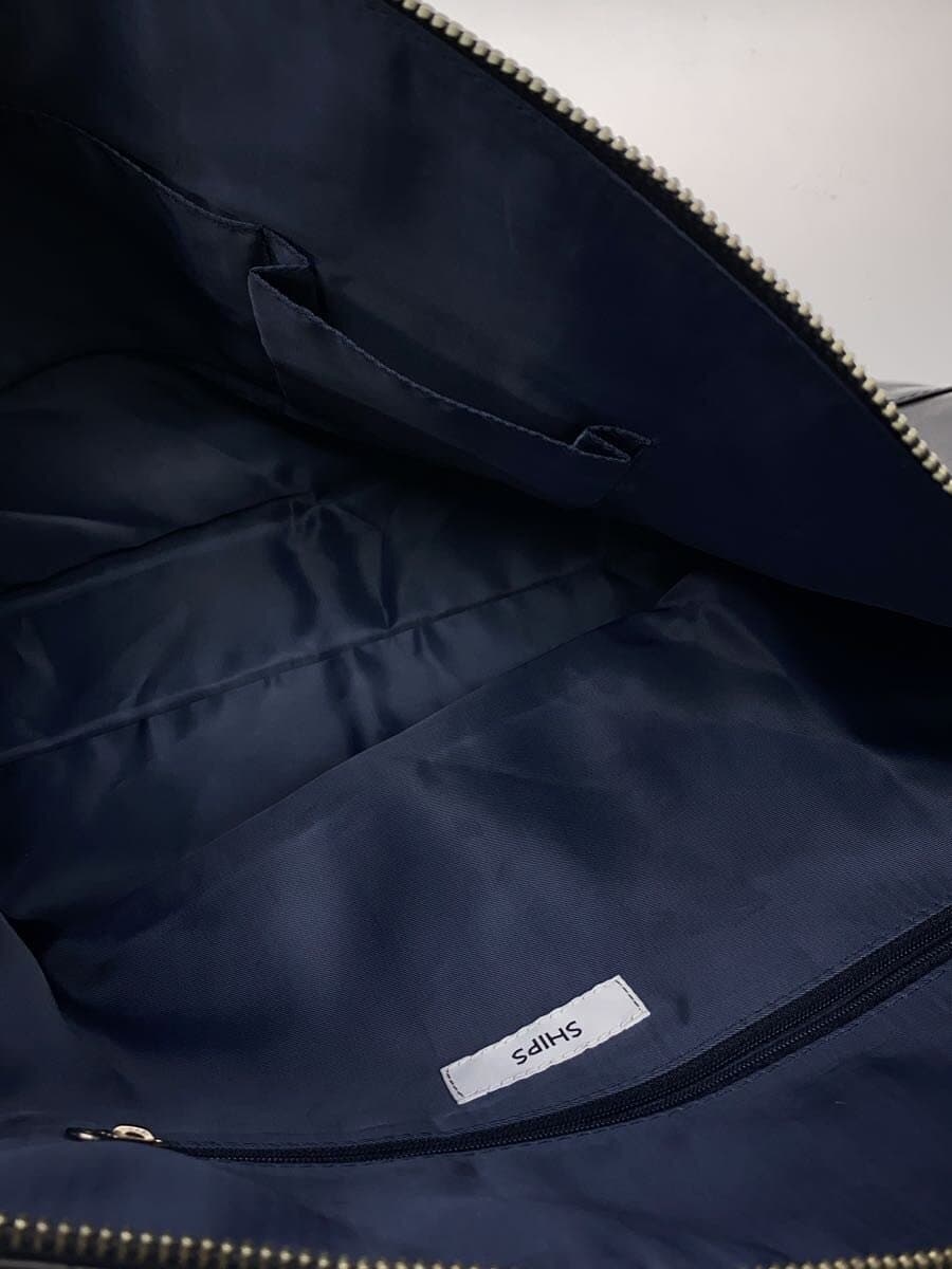 SHIPS Tote Bag Leather Black 6