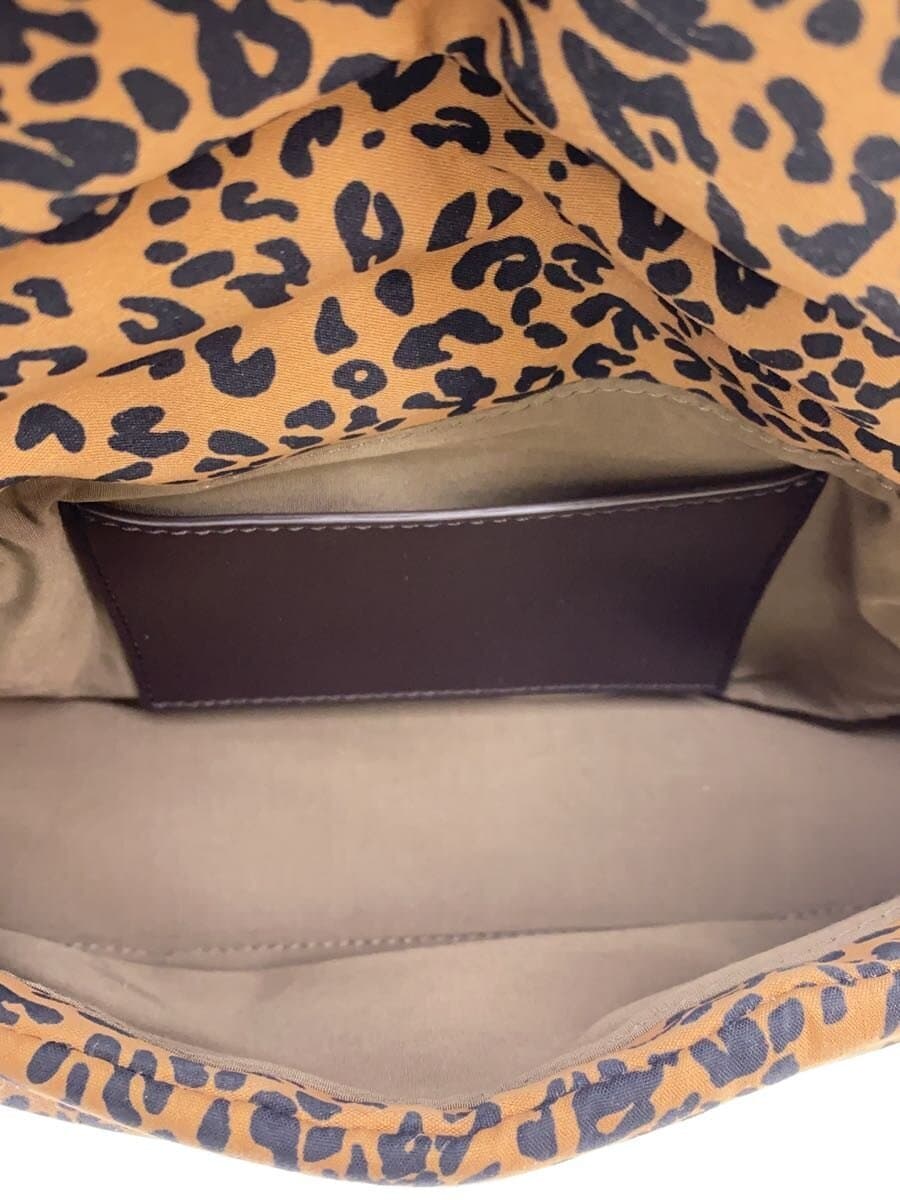 ADD CULUMNROLLA S LEOPARD Shoulder Bag Polyester Brown Leopard A25W02B422 6