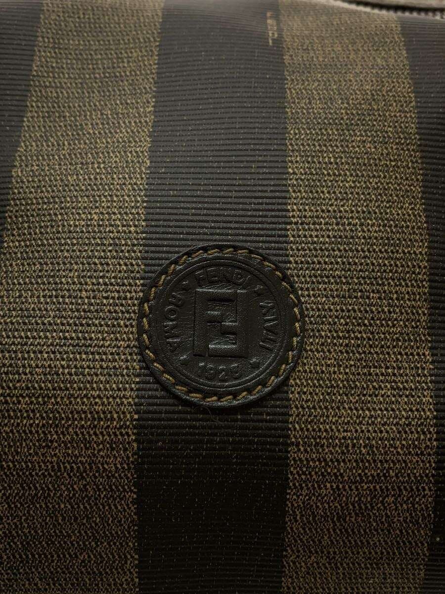 FENDI Scuff Pecan Mini Boston Bag Leather Brown 5