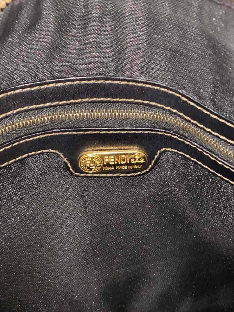 FENDI Scuff Pecan Mini Boston Bag Leather Brown 7