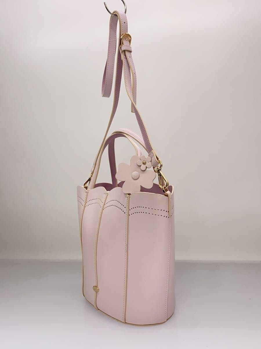 TOCCAPRIMULA PETAL Leather Bag Shoulder Bag Leather Pink 2
