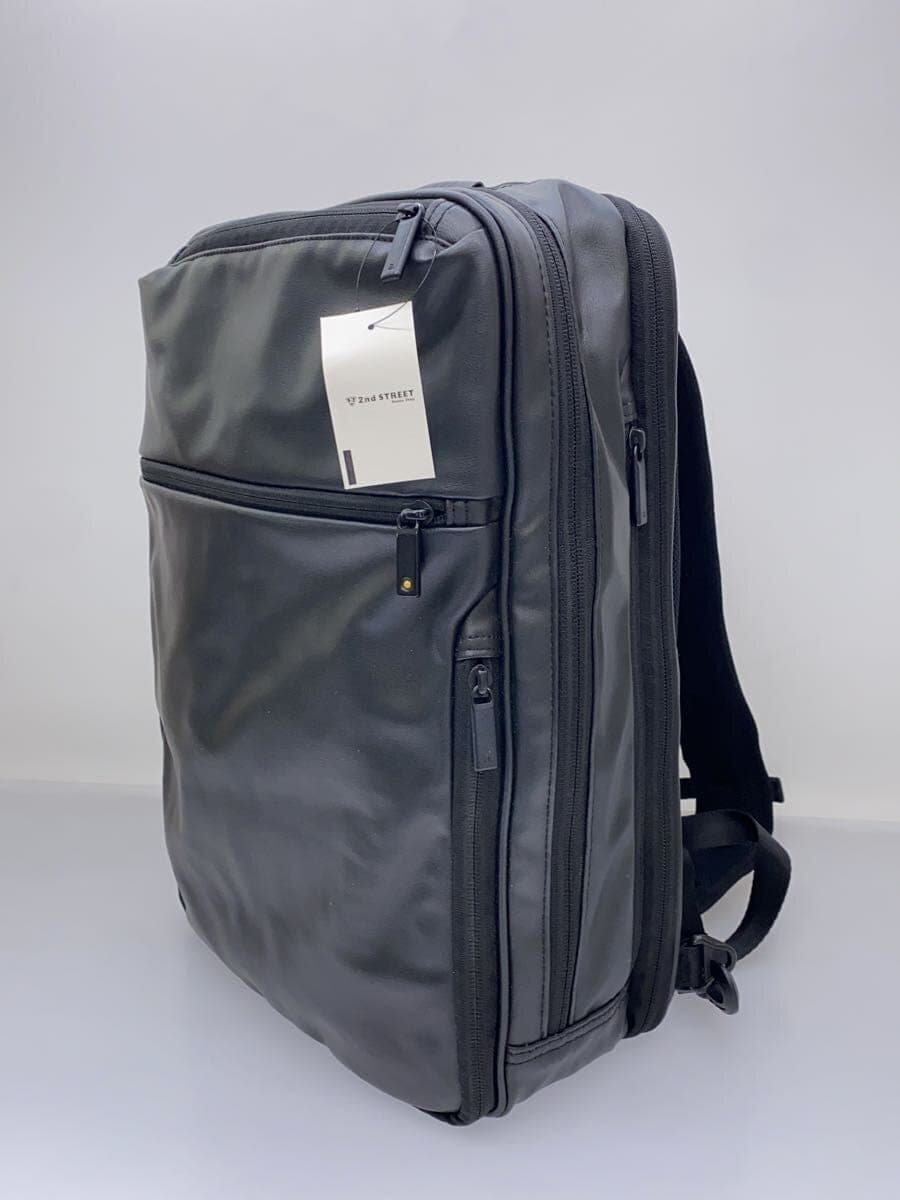 ace. Backpack Faux Leather Black 2