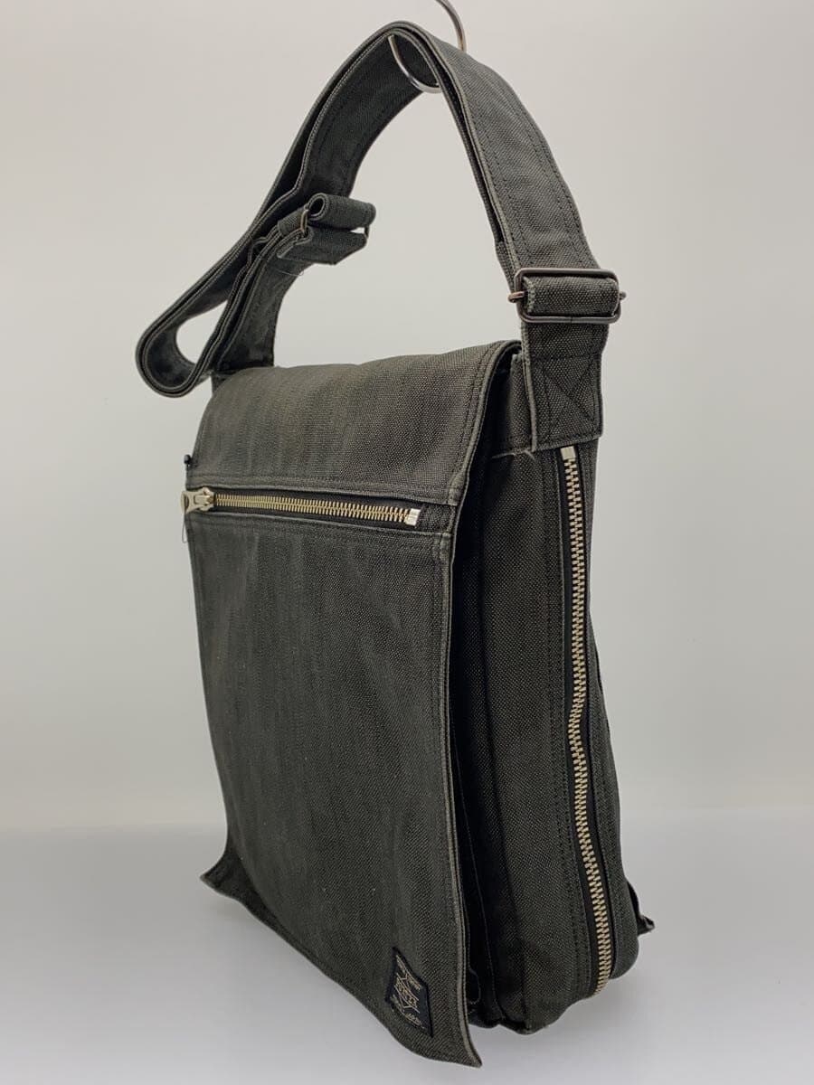 PORTERSMOKY SHOULDER BAG Canvas GRY 592-07628 Slight scratches present 2