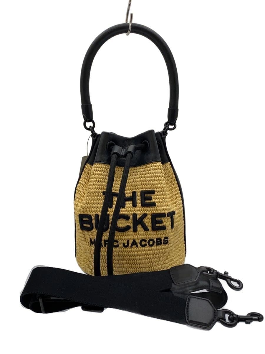 MARC JACOBS THE WOVEN BUCKET BAG Shoulder Bag Beige