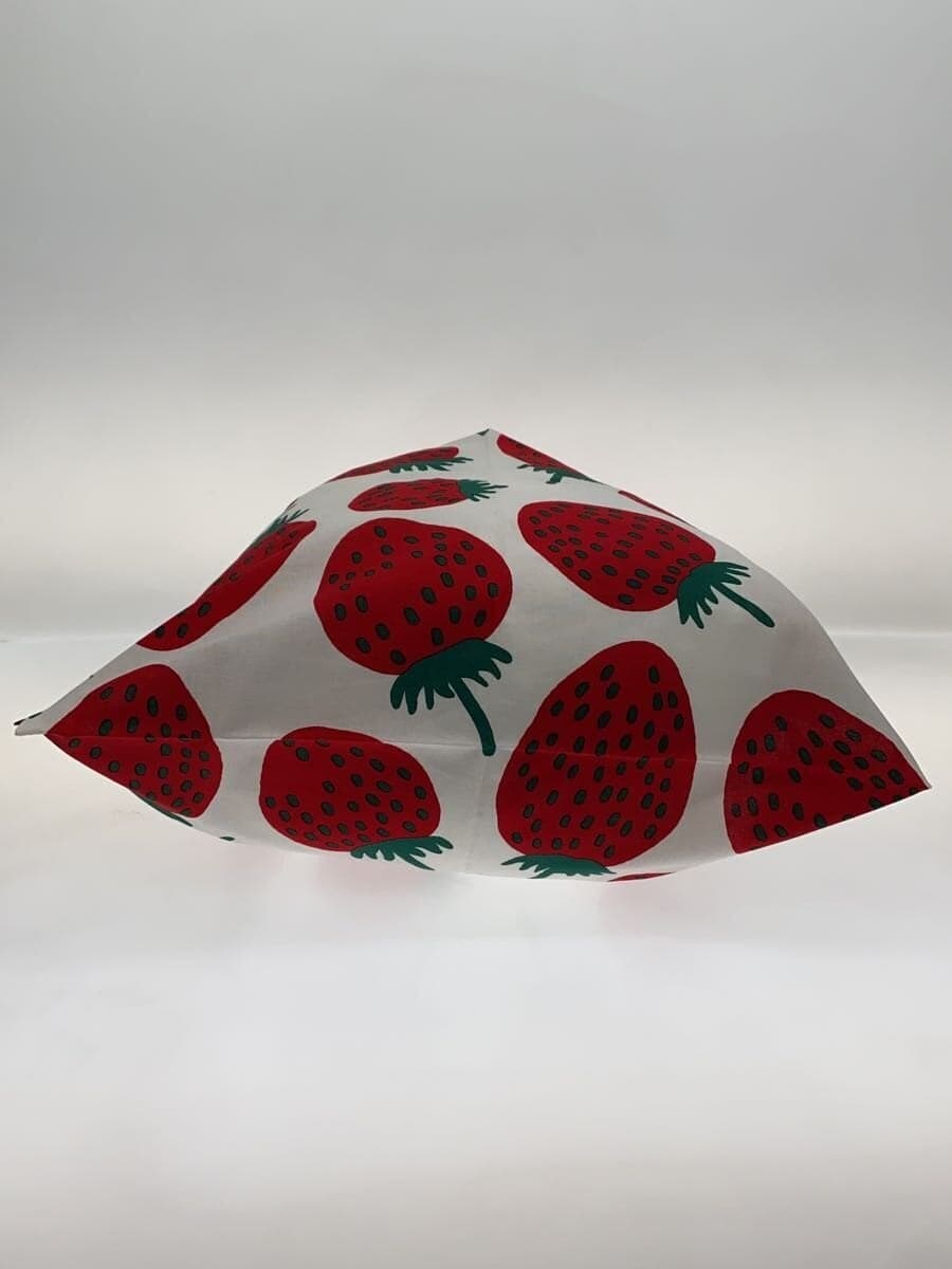 Marimekko Strawberry Tote Bag Cotton White FI-00880 4