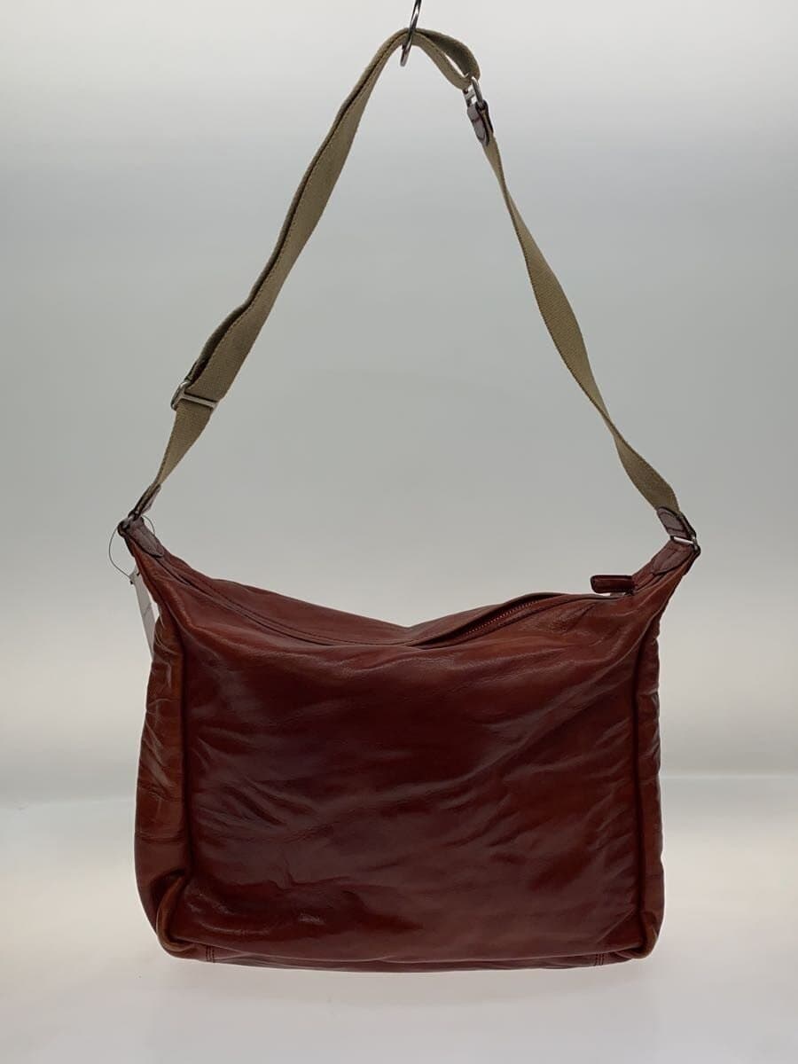 Daniel&Bob Shoulder Bag Leather Red Has corner scuffs 3