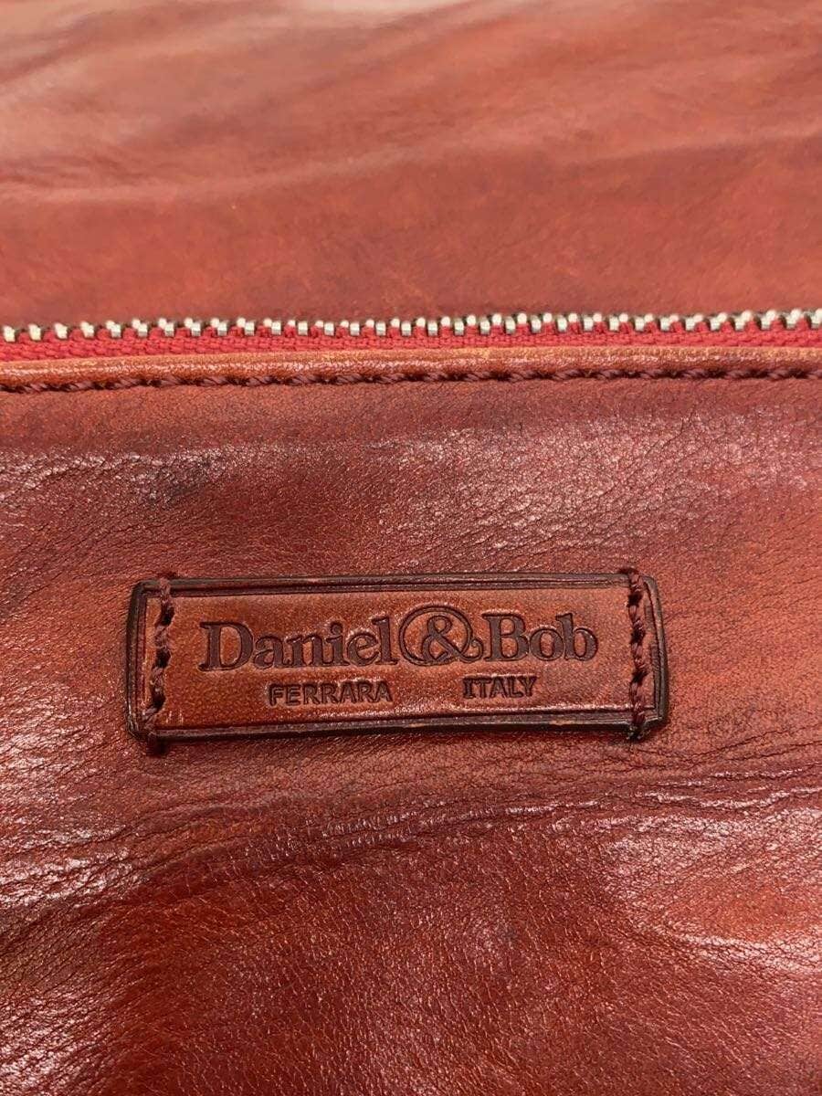 Daniel&Bob Shoulder Bag Leather Red Has corner scuffs 5