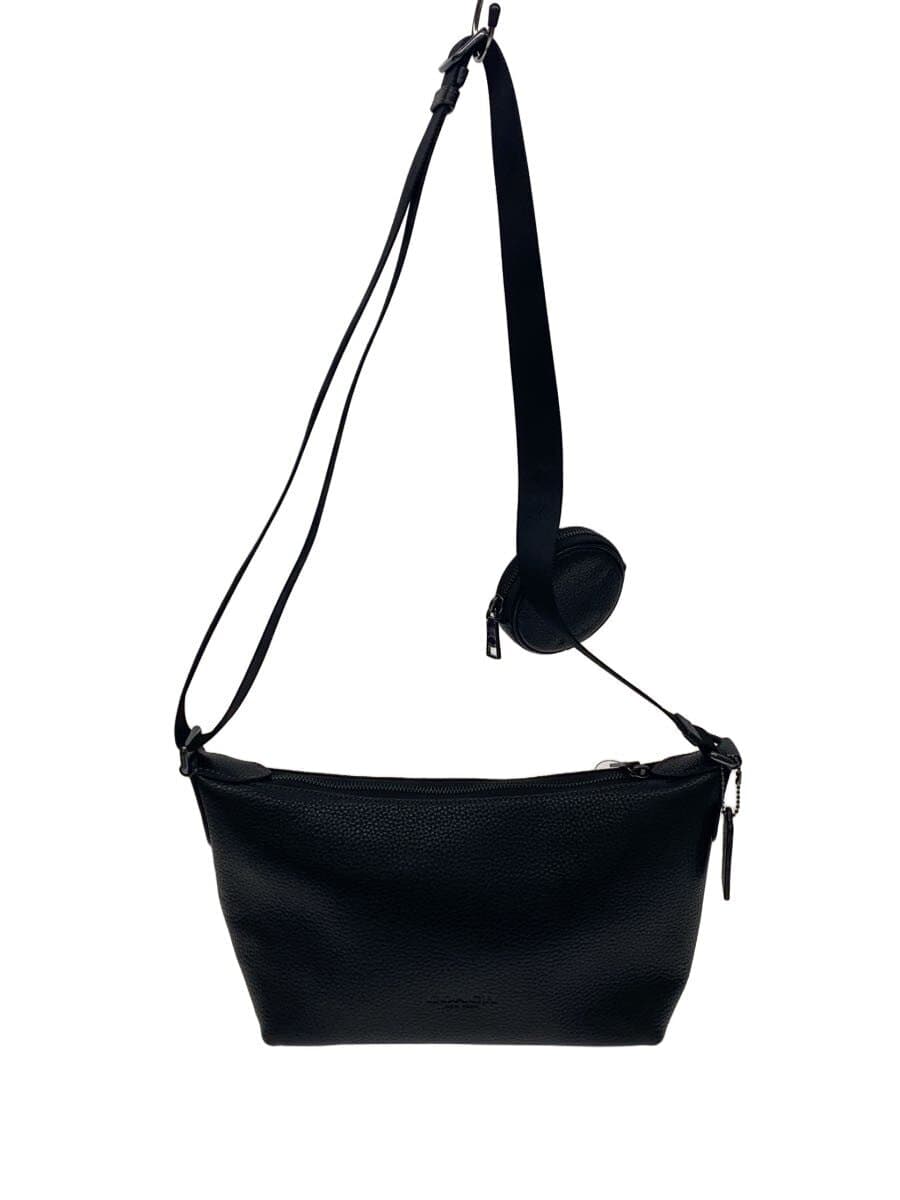 COACH Small Fin Crossbody Bag Leather Black CCG20