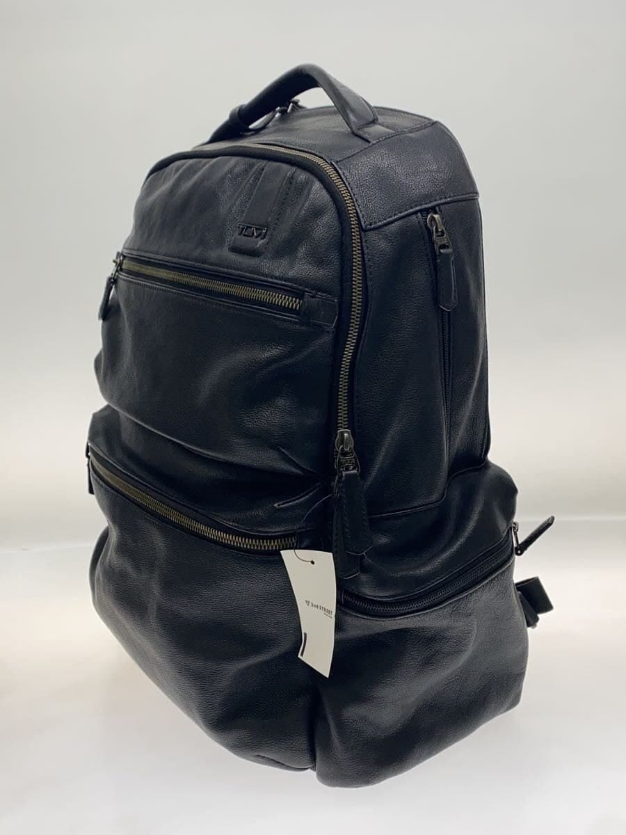 TUMI Backpack Leather Black 2
