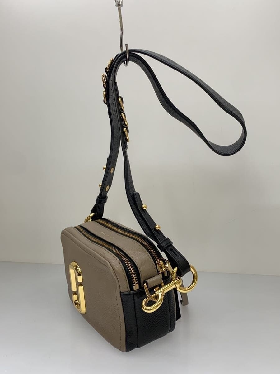 MARC JACOBS THE SOFTSHOT Shoulder Bag Leather Gray M0014591 2