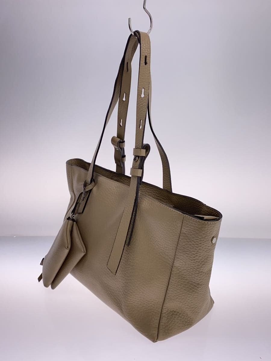 DES PRES Handbag Leather BEG Solid 2