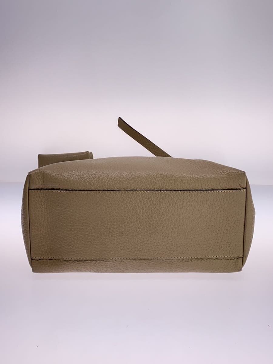 DES PRES Handbag Leather BEG Solid 4