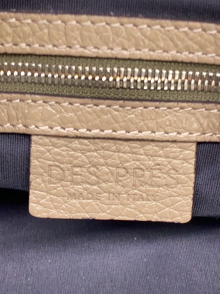DES PRES Handbag Leather BEG Solid 5