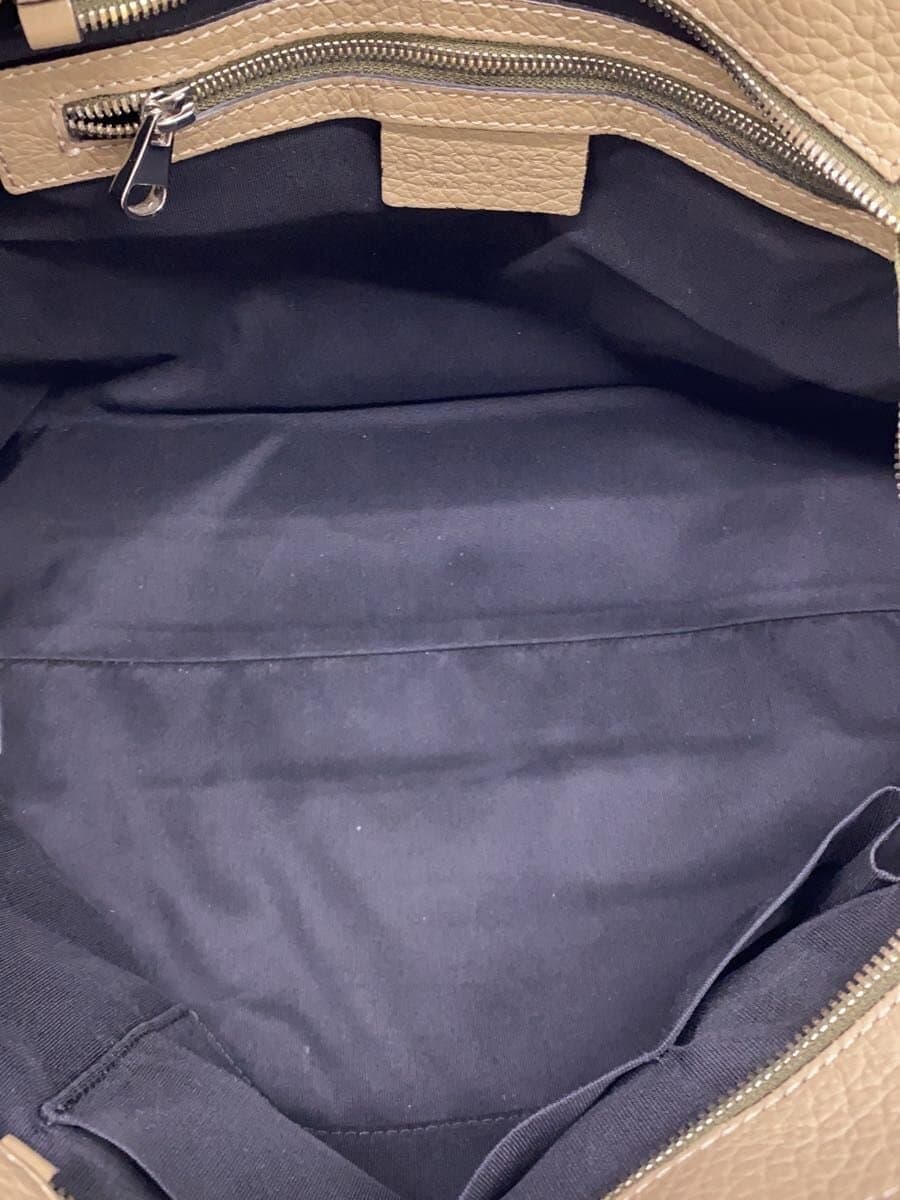 DES PRES Handbag Leather BEG Solid 6