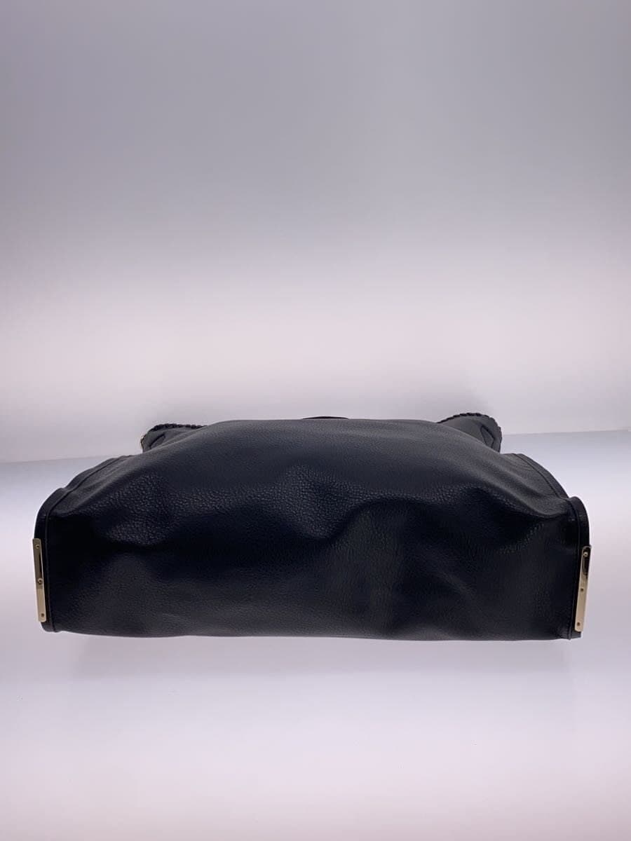 Samantha Vega Tote Bag Leather BLK Solid 4