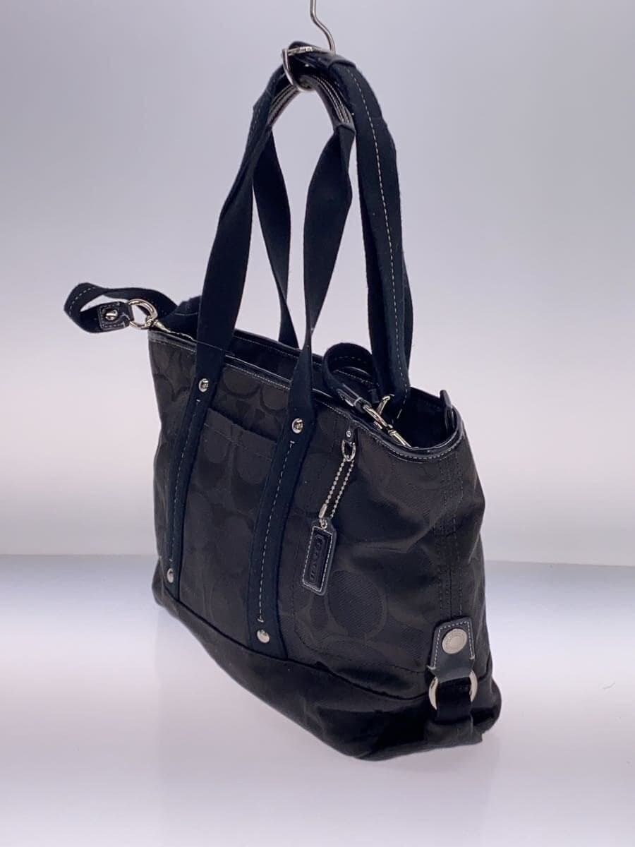 COACH Tote Bag BLK All Over Pattern F18844 2