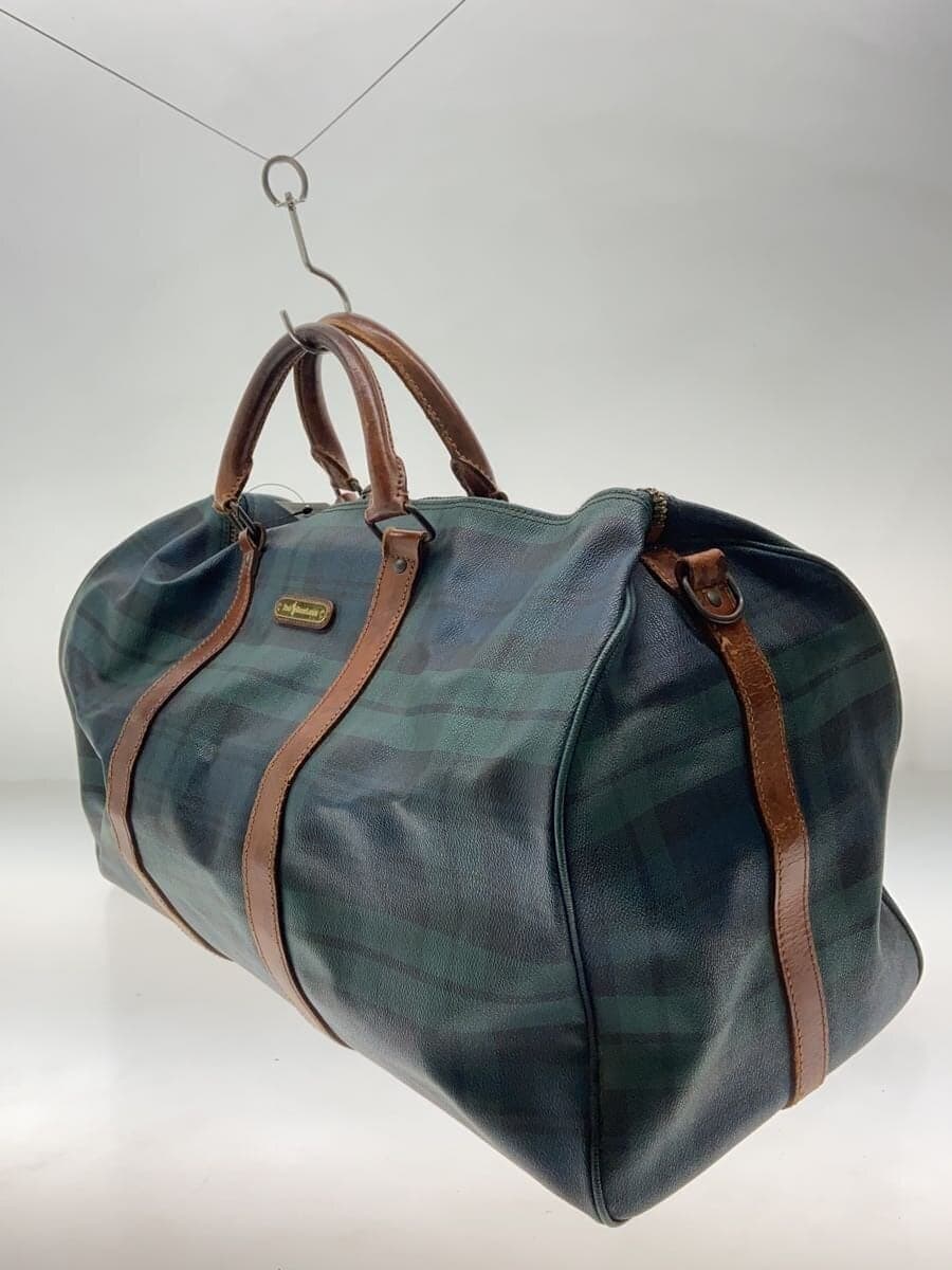 POLO RALPH LAUREN Boston Bag Green Tartan CK 2