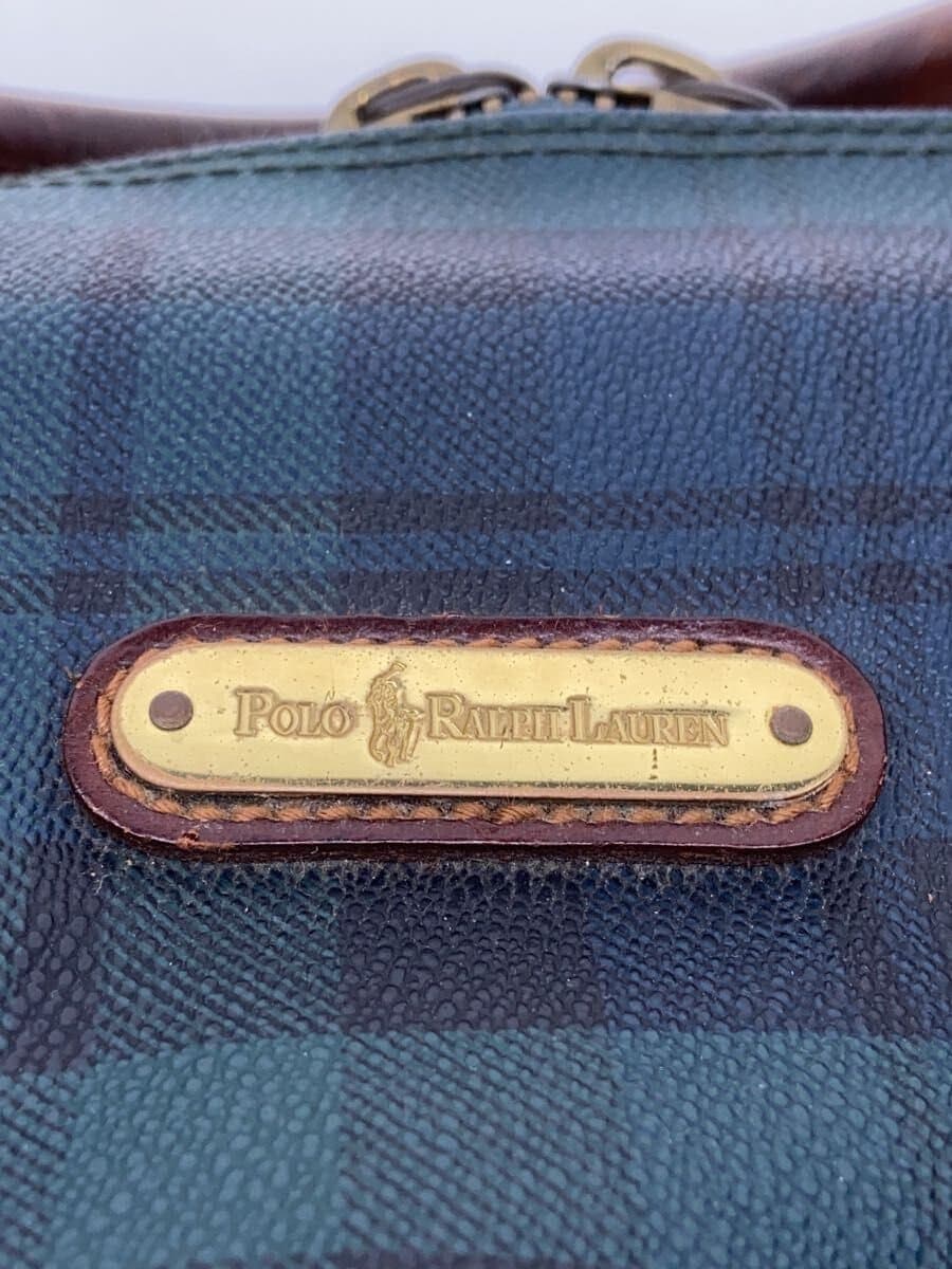 POLO RALPH LAUREN Boston Bag Green Tartan CK 5