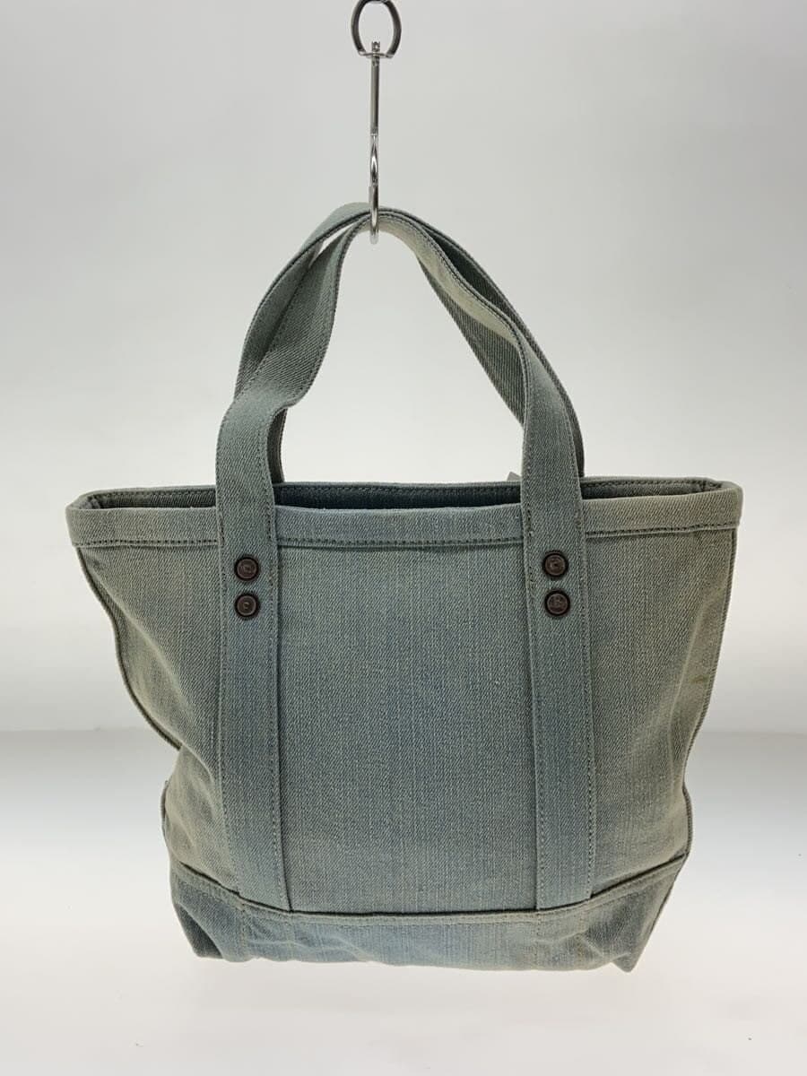 POLO RALPH LAUREN handbag denim indigo animal Polo Bear embroidery 3