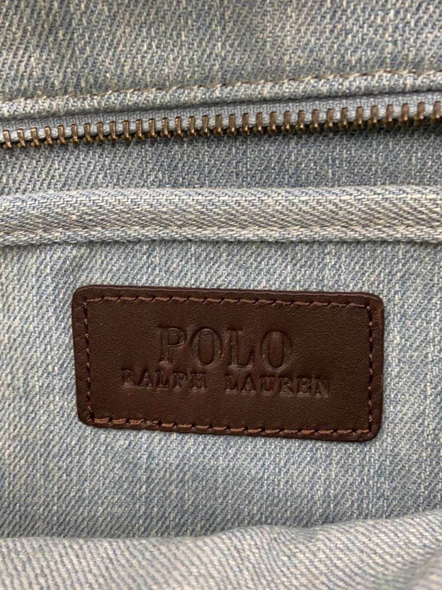 POLO RALPH LAUREN handbag denim indigo animal Polo Bear embroidery 5