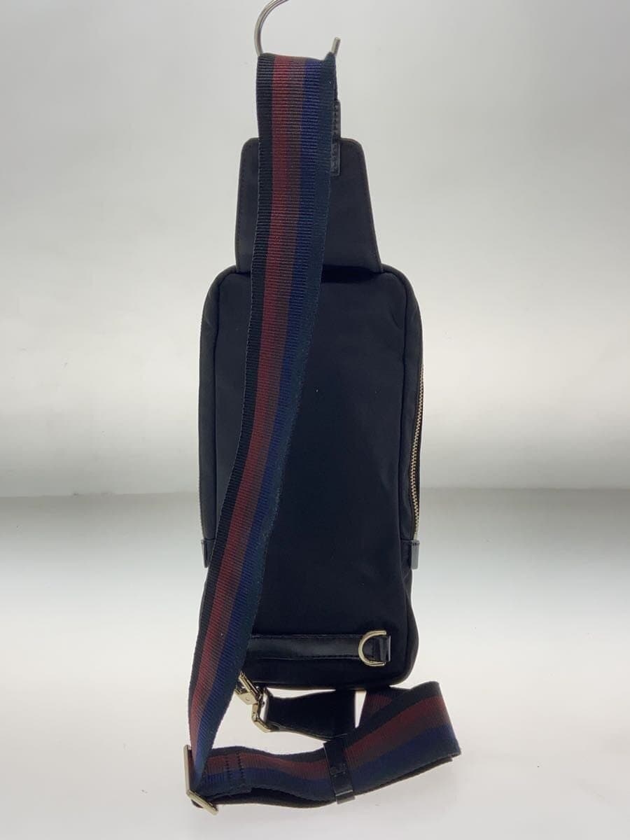 Paul Smith shoulder bag nylon black plain body bag 3