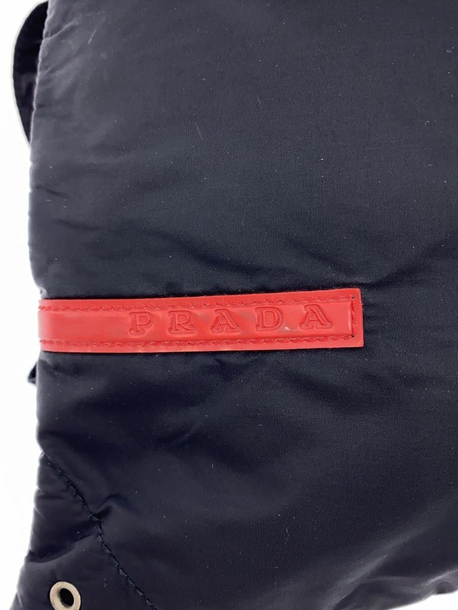 PRADA shoulder bag nylon BLK 5