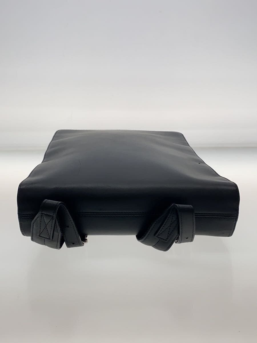 TRION Backpack Leather Black Plain 4