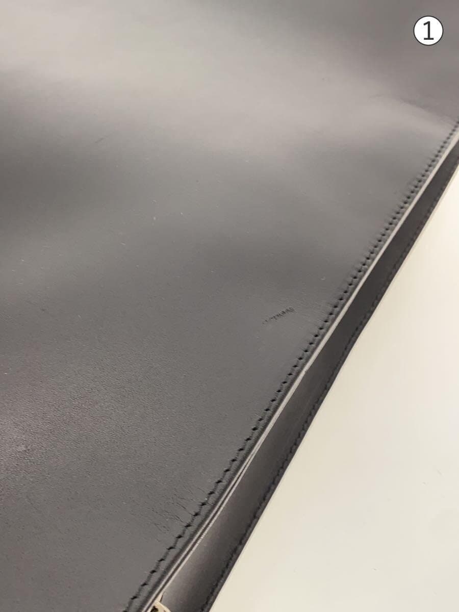 TRION Backpack Leather Black Plain 7