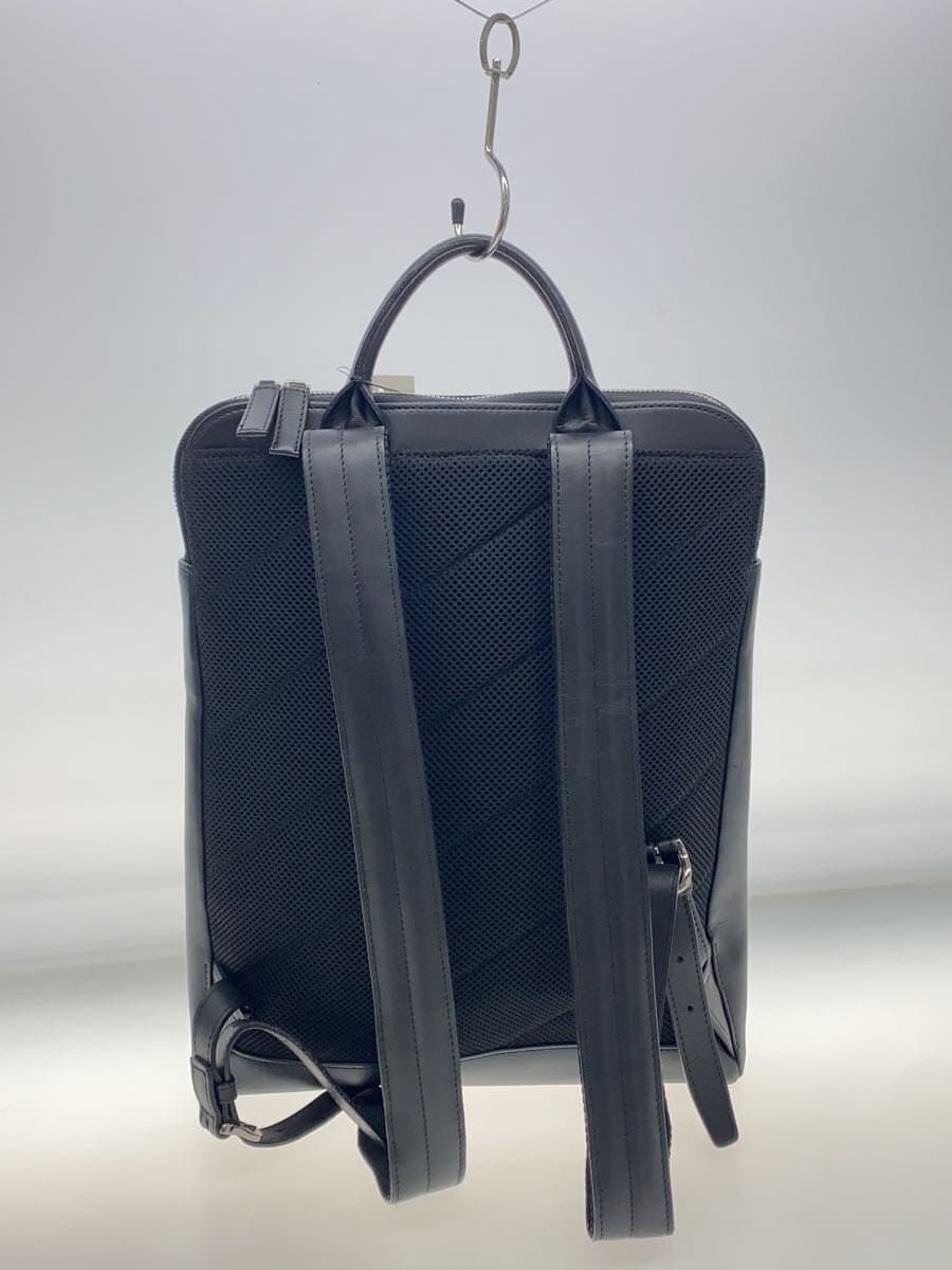 TRION Backpack Leather Black Solid Color 3