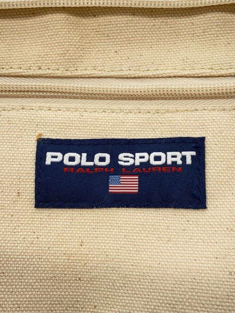 POLO SPORT Stars and Stripes 90s Big Tote Tote Bag Canvas BEG Plain 5