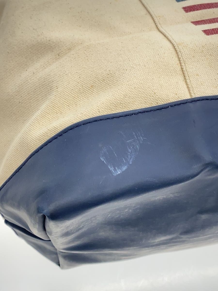 POLO SPORT Stars and Stripes 90s Big Tote Tote Bag Canvas BEG Plain 9