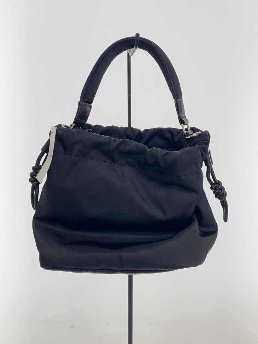 agnes b. Drawstring Bag Nylon Black WAS13-01 3