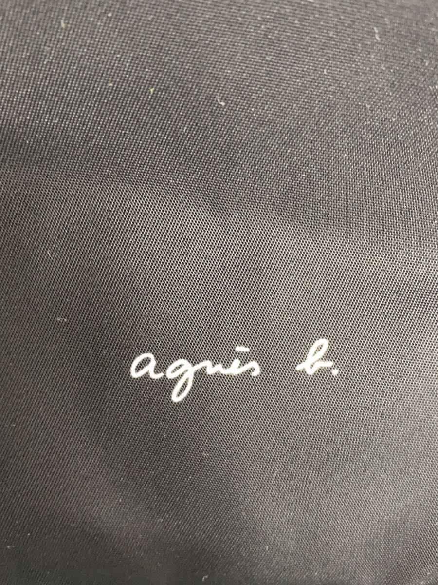 agnes b. Drawstring Bag Nylon Black WAS13-01 5