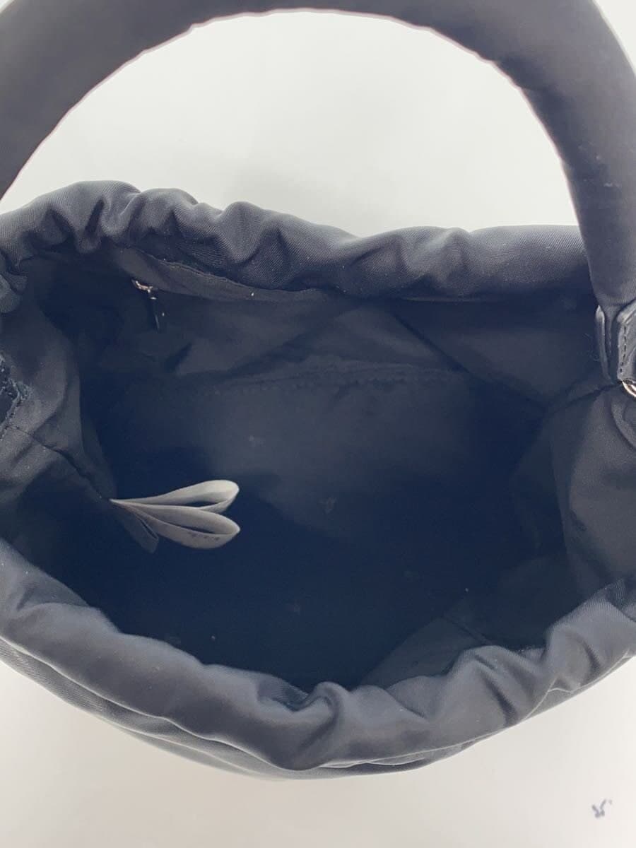 agnes b. Drawstring Bag Nylon Black WAS13-01 6