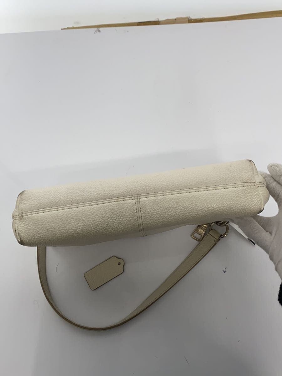 COACH Shoulder Bag_All Leather Leather WHT 33521 4