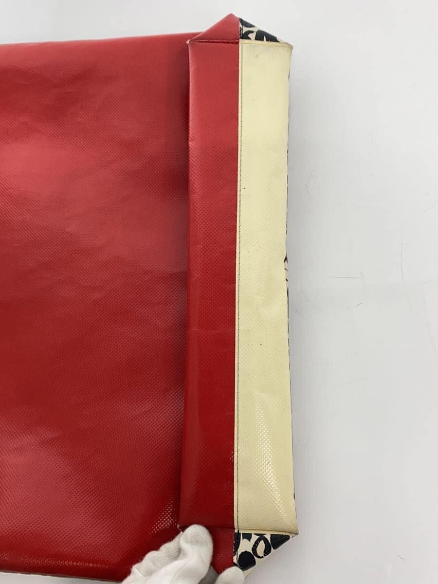 MARNI Tote Bag PVC RED All-over Print SHMPQ10A06 P3652 4