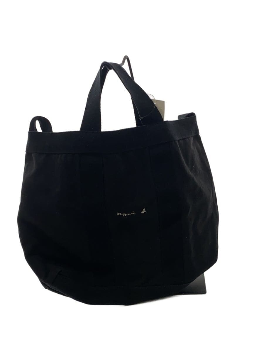 agnes b. Handbag Canvas BLK UAS25-02