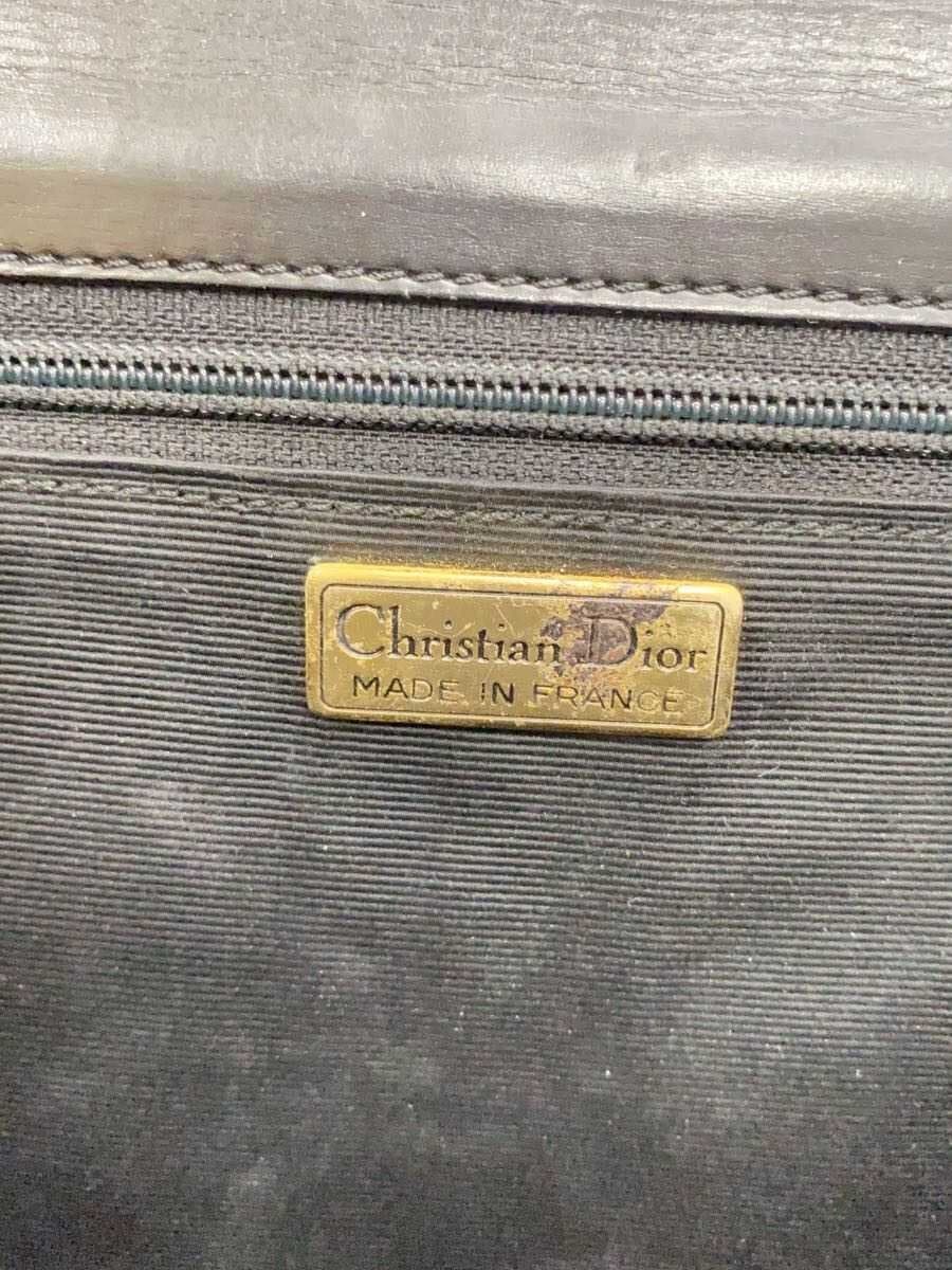 Christian Dior Handbag Leather BLK 5