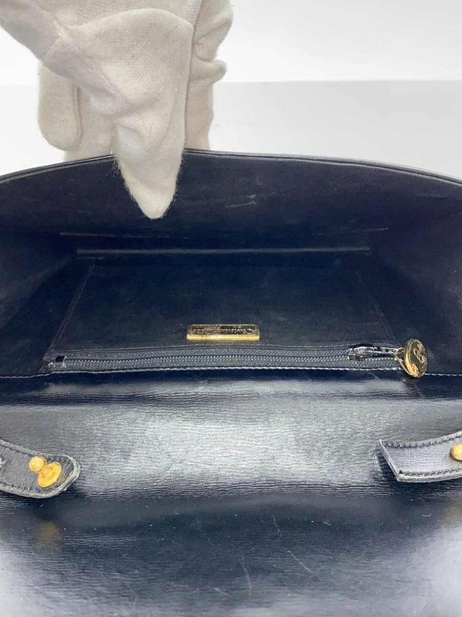 Christian Dior Handbag Leather BLK 6