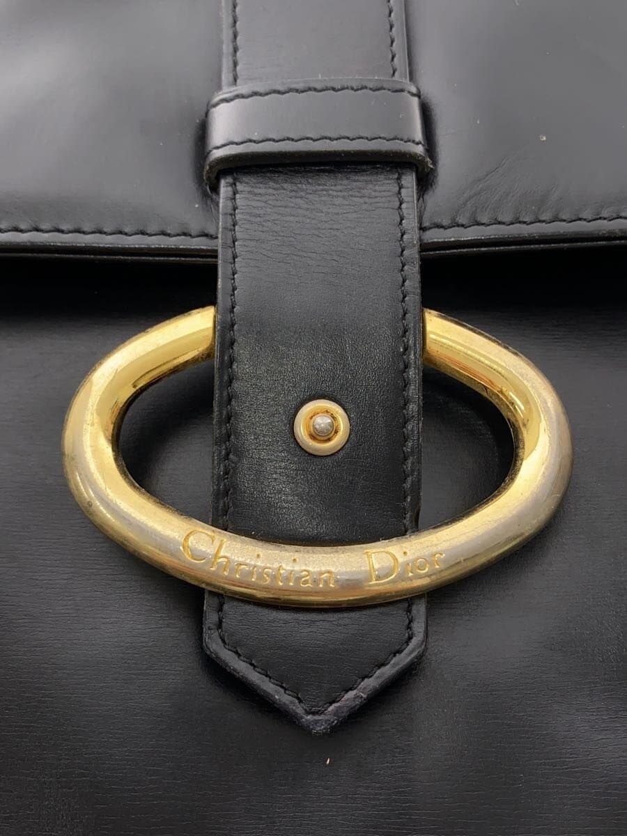 Christian Dior Handbag Leather BLK 9