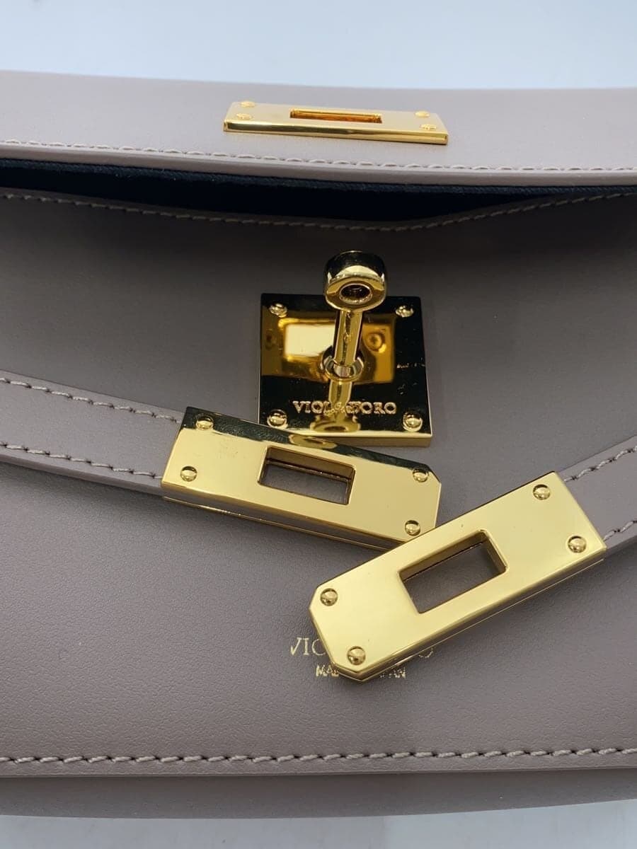 VIOL Ad’ORO Shoulder Bag Leather GRY 7