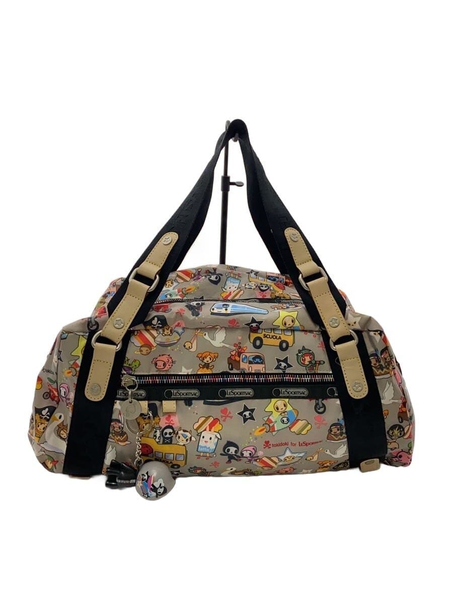 LESPORTSAC Handbag Nylon GRY All Over Pattern